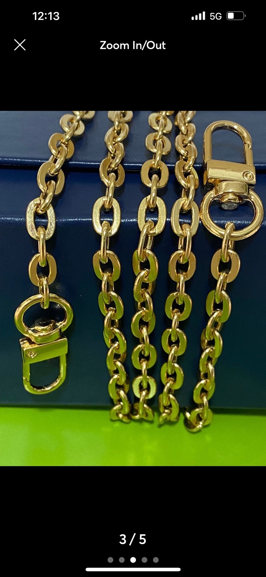 Replacement Chain Strap Shoulder , Crossbody Handbag High Quality 47 Inch