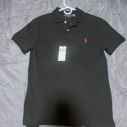 Polo Shirt , Red And Black, Size S