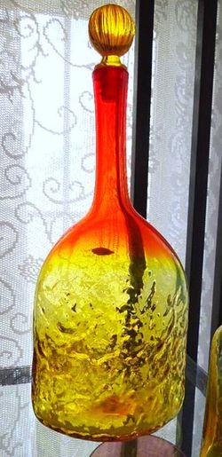 Blenko Decanter and Pitcher