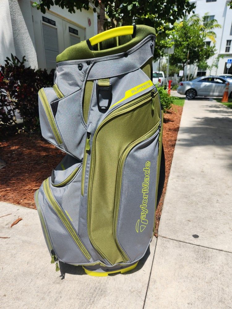 Taylormade Supreme Cart Golf Bag Grey/Green