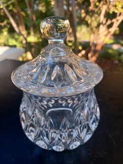Lead Crystal Candy Dish with Lid