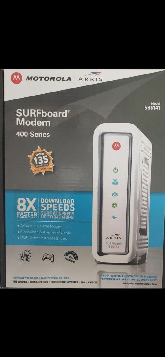 Motorola Arris Surf Board Modem SB6141