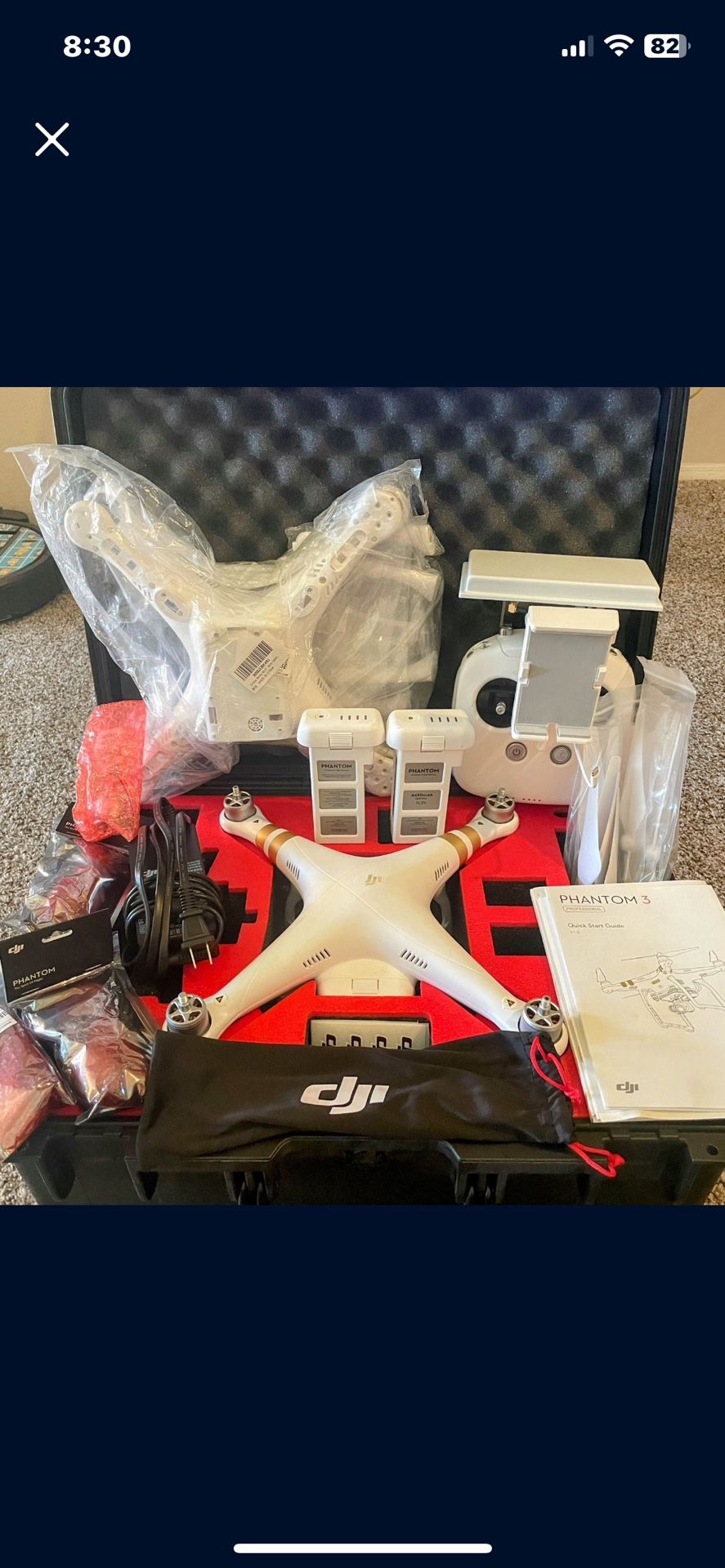 DJI Phantom 3 Pro Drone with Professional Hard Carry Case