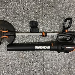 🌱 WORX 20V Trimmer + Blower Combo w/ Batteries – $90