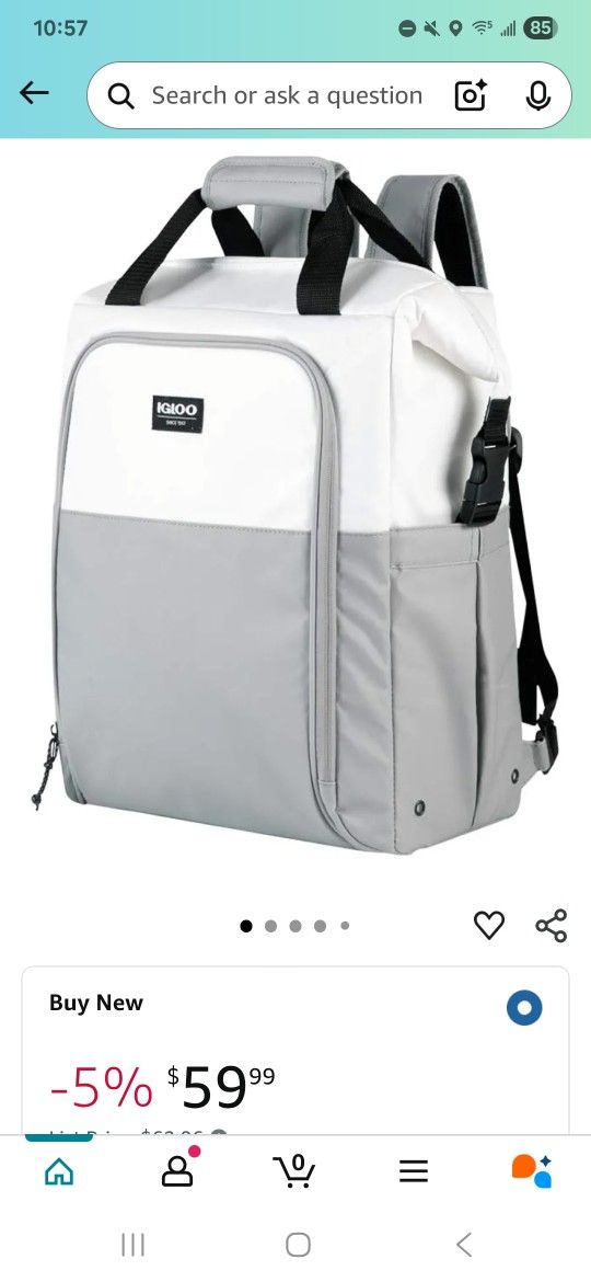 NWT Igloo Seadrift Cooler Backpack Bag