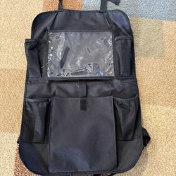 Car Backseat Organizer Seat Protector with Touch Screen Tablet Holder Storage Pocket