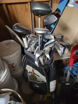 Golf clubs  And bag