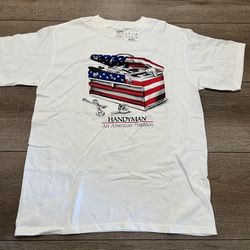Vintage Handyman An American Tradition White T-shirt Adult Size Medium