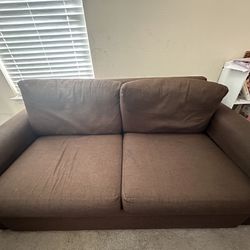 Brown Pullout Bed Couch