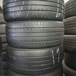 VENDO SET DE TIRES  USED HANKOOK 235/45R18 INSTALADAS Y BALANSIADAS EN PERFECTAS CONDICIONES LAS 4
