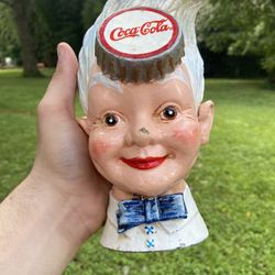 Cast Iron Sprite Boy Bank