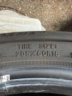 Set of 4 Virtually New Goodyear Tires