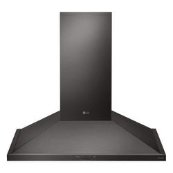 HCED3615D LG 36 in. Smart Wall Mount Range Hood with LED Lighting in Black Stainless Steel