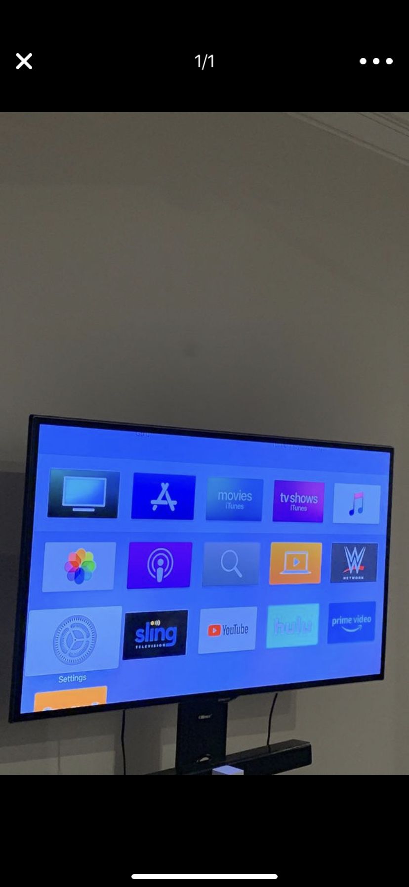 Samsung 55” LED smart TV 1080 p