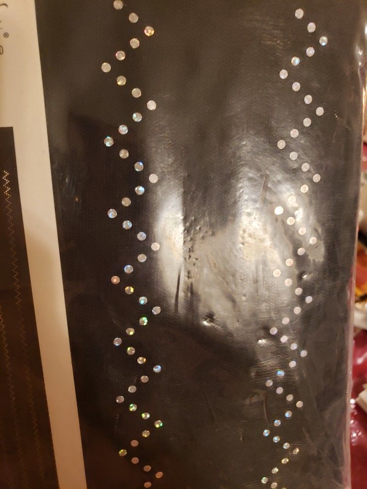 Black Shower Bathroom Curtain With Bling New 