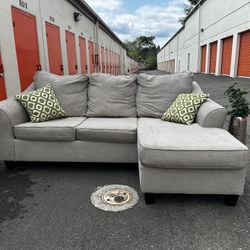 Gray Sectional Sofa Couch - FREE DELIVERY 🚚 