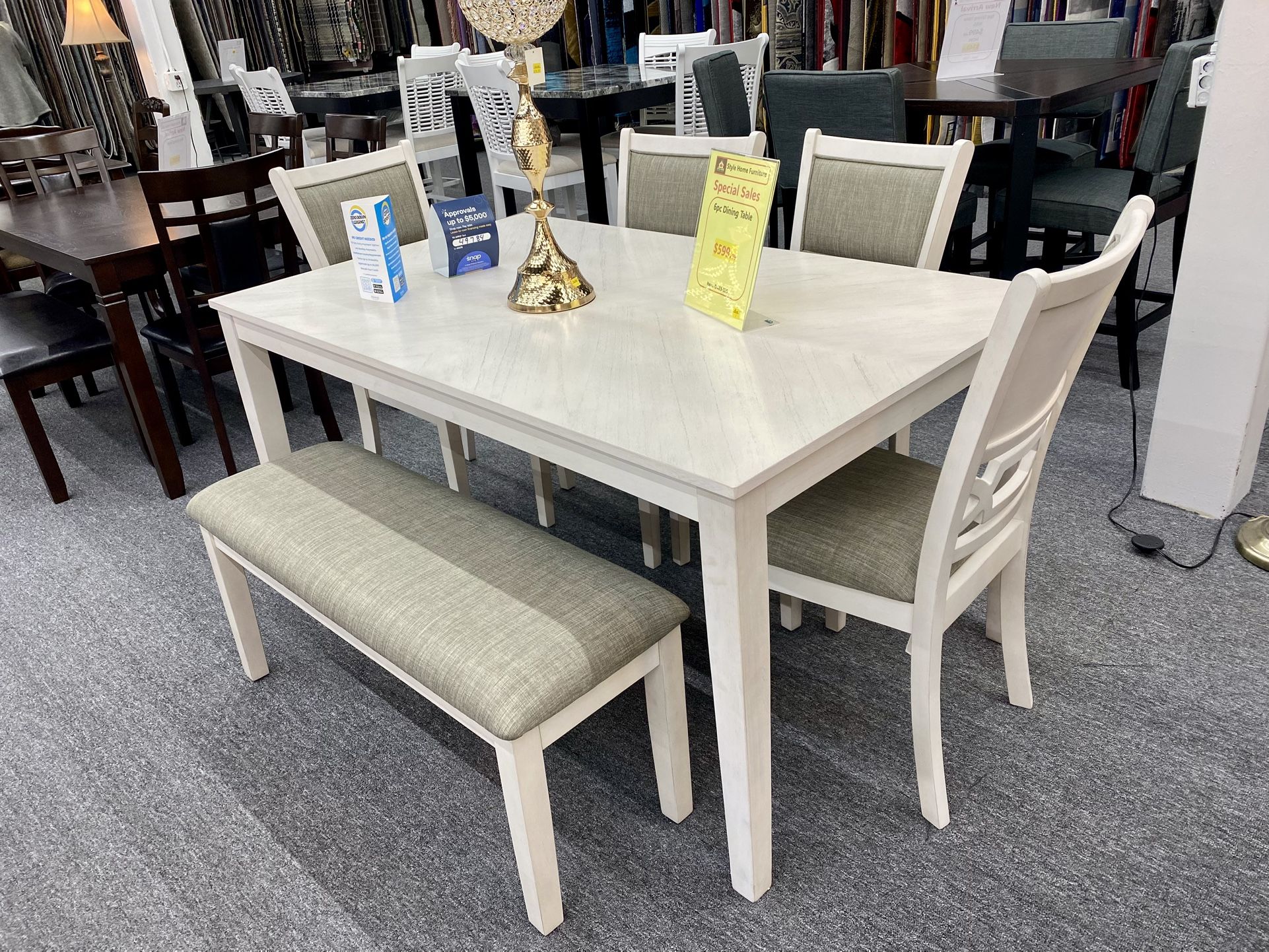 5pc Dinning Table Set $599