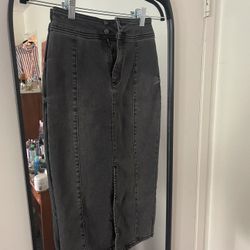 Free People Denim Midi Skirt - Size 0