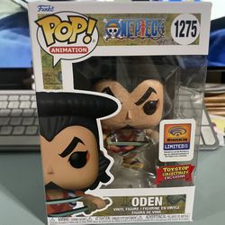 Funko Pop Animation One Piece #1275 Oden Wonder Con 2023 Limited Edition Toystop Collectibles Exclusive