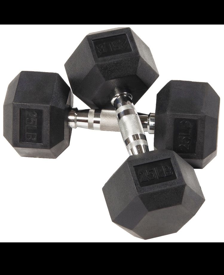 2- 25lb Dumbbells