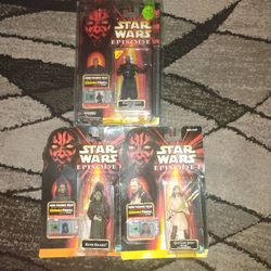 Star wars episode one figures with talking chip