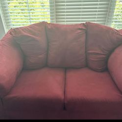 Darcy Red Love Seat