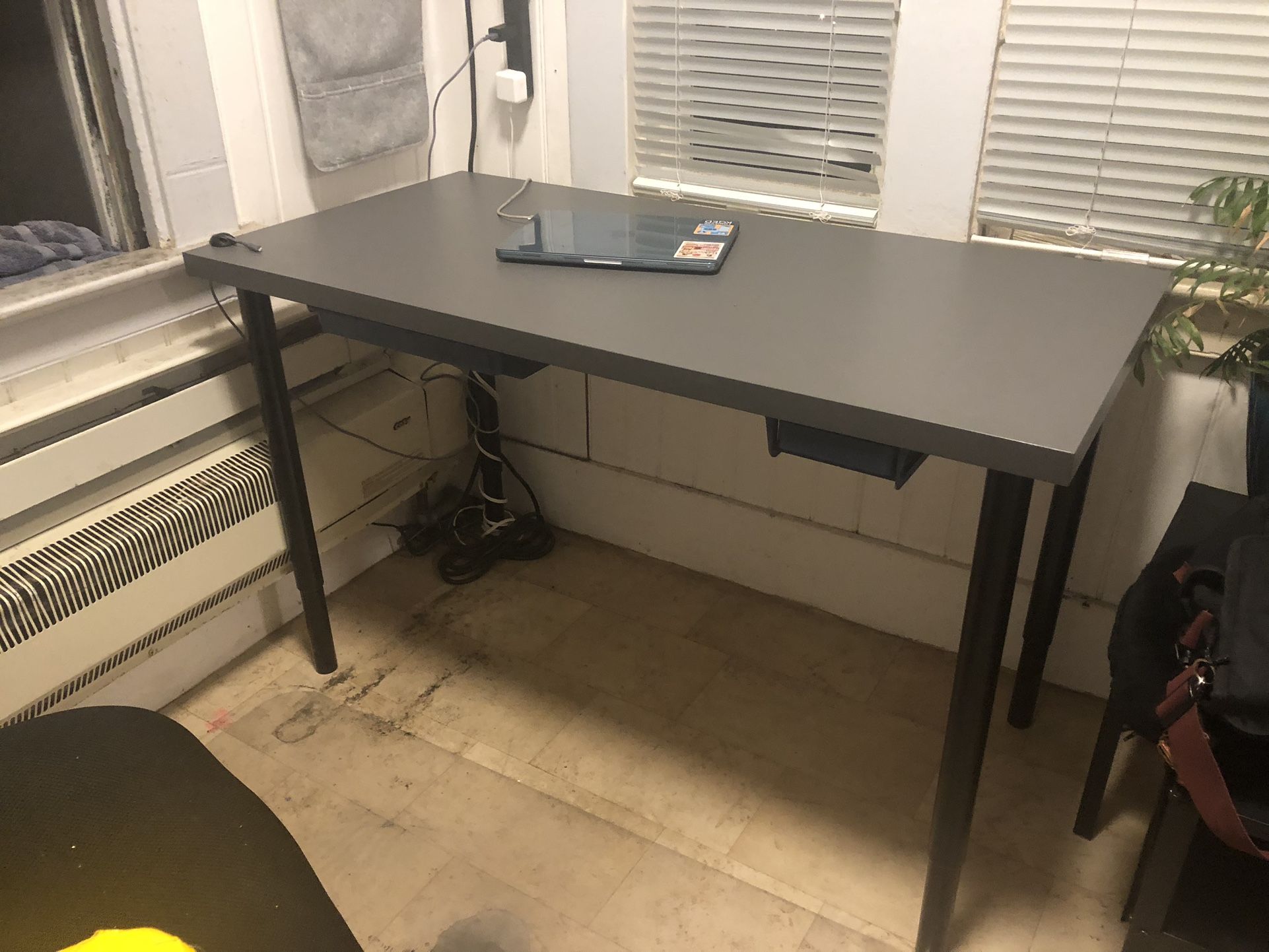 Desk, Adjustable Height Legs, Linnmon/Adils, IKEA