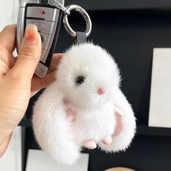 Bunny Keychain ( White )