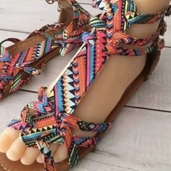 Bohemian Sandals , Size 10