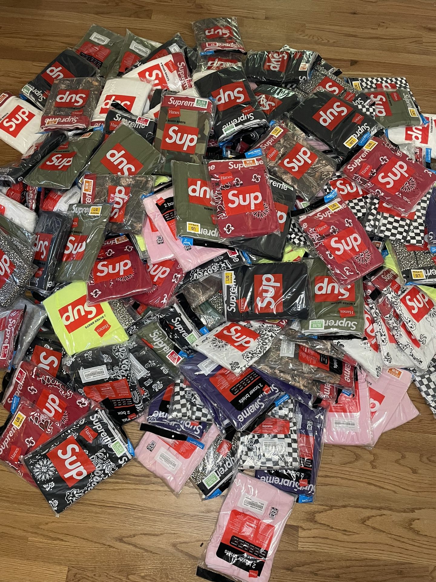 New Supreme x Hanes Boxer Briefs