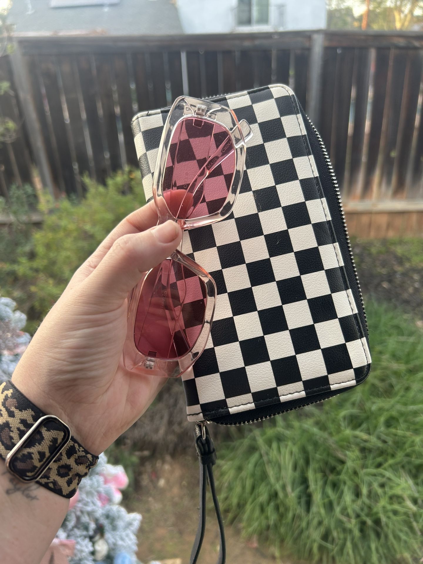 Wallet And Pink Sunglasses