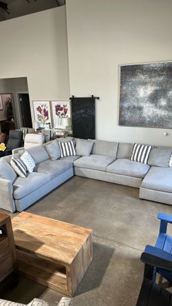 Styleline 4pc Blend Down Sectional - Light Gray