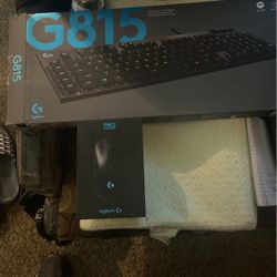 G815 logitech keyboard and pro wireless logitech mouse