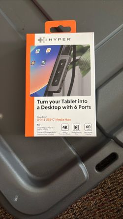 Six In one USB-C media hub For Computer 