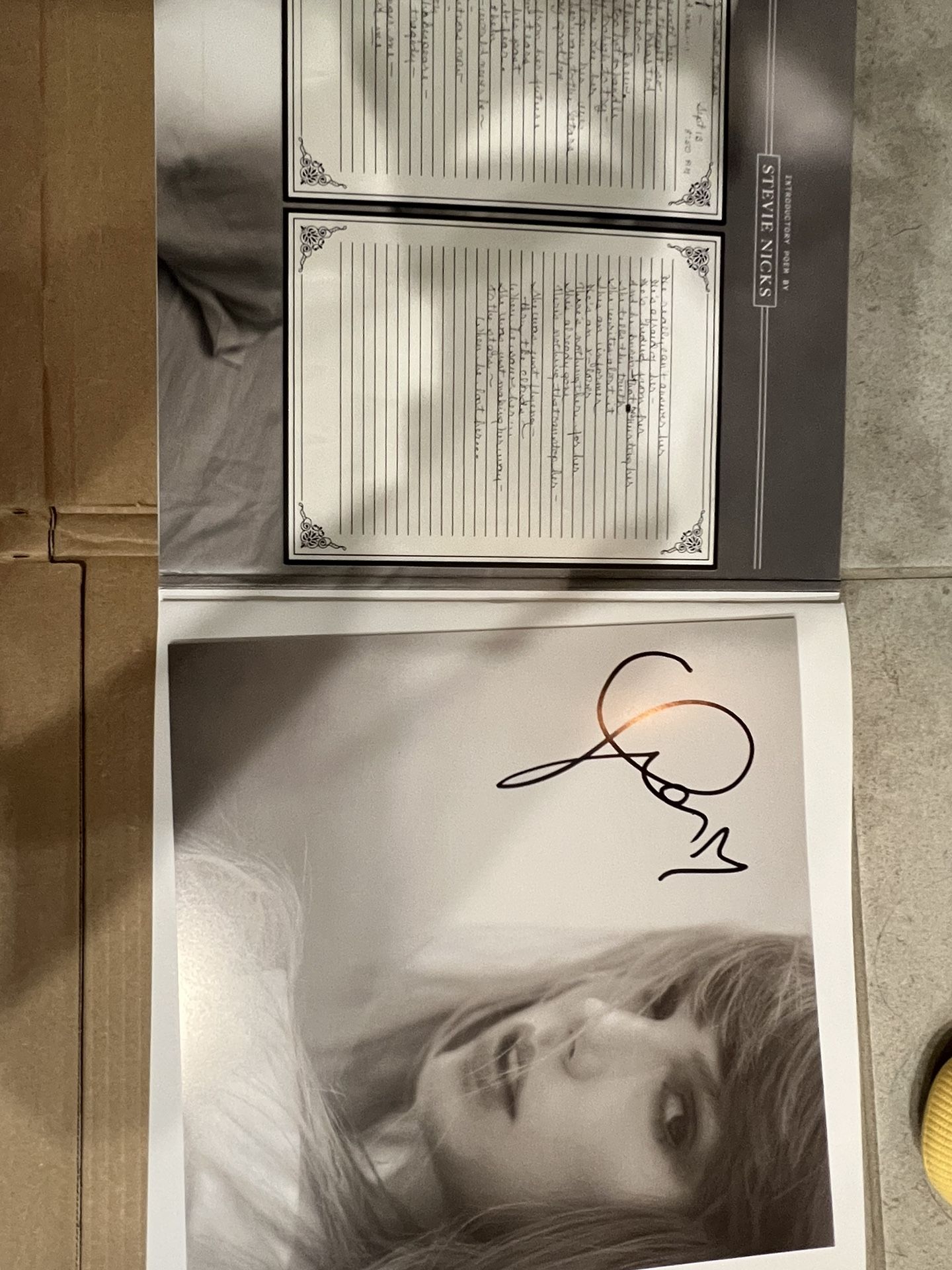 Taylor Swift Signed The Tortured Poets Department Vinyl The Manuscript w/ Heart