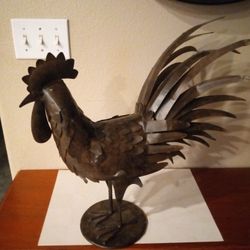 Beautiful Metal Rooster From Pier 1