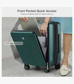 Hanke Grace Expandable Suitcases with Wheels Hardshell Carry On Luggage, 20 Inch