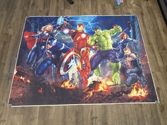 Avengers Backdrop Banner & Table Decor