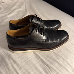 NEW! COLE HAAN Original Grand Men’s Leather Dress Shoes. Men’s Size: 10. Black/Brown/White. New!