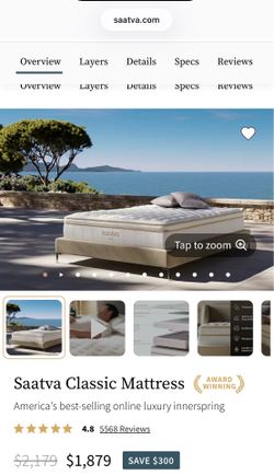 SAATVA KING CLASSIC MATRESS