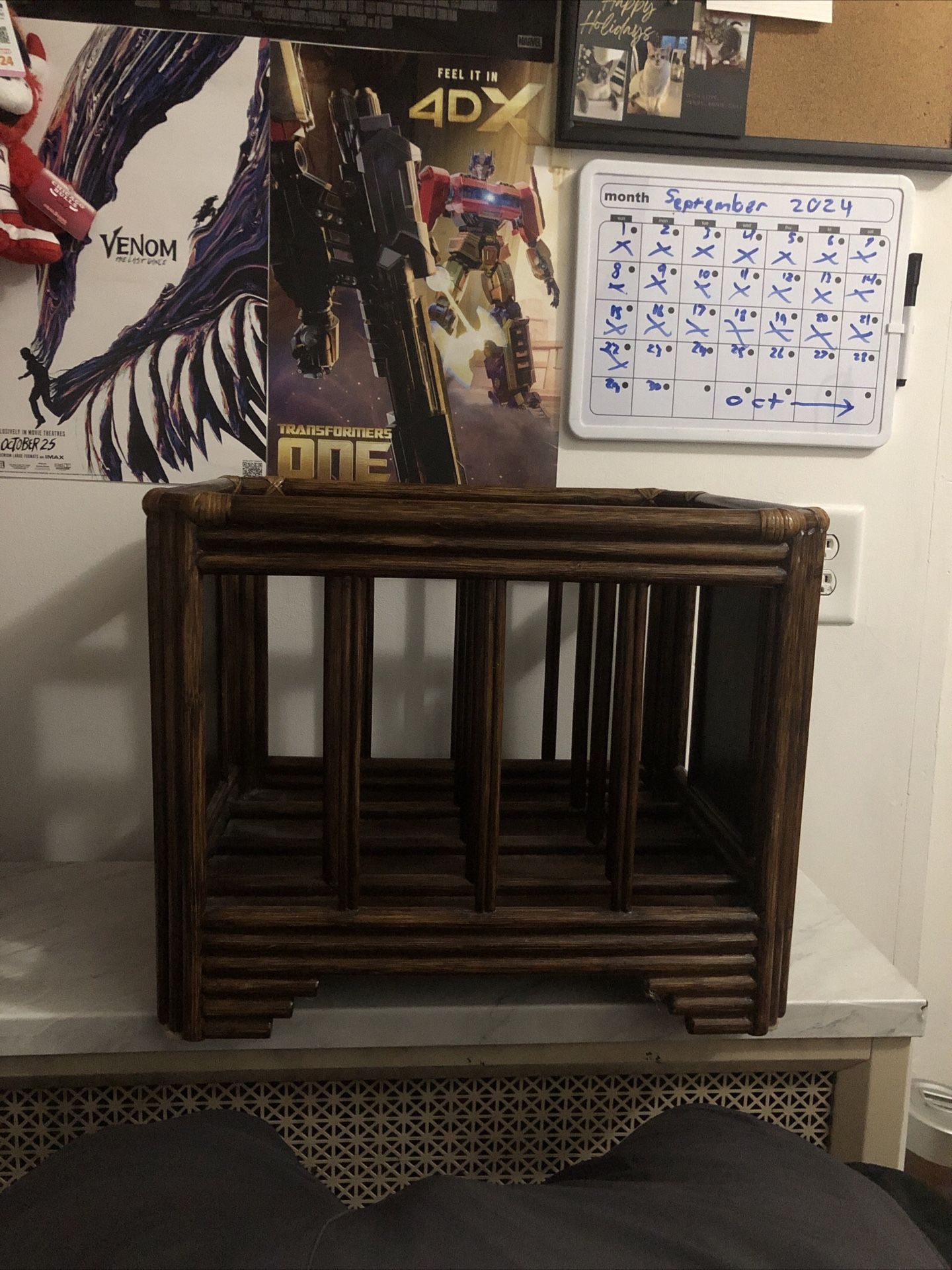 Wooden Magazine Holder