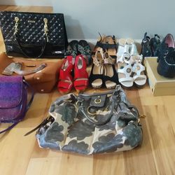 Brand New Never Used Handbags And Heel's 