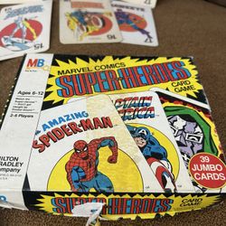 Marvel Comics Vintage Jumbo Card Game. COMPLETE