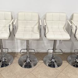 6 Height Adjustable Bar/Counter/Dining Stools
