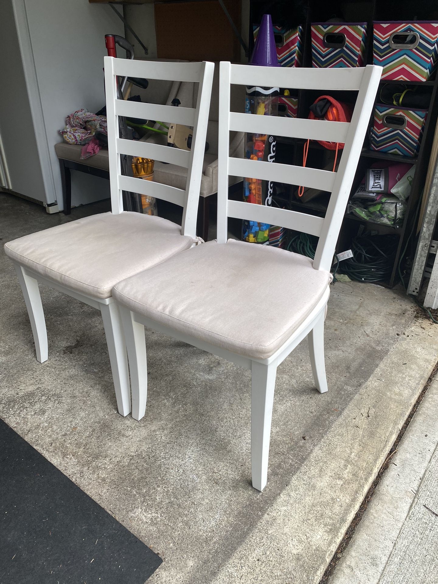 Two Crate And Barrel Dinning Chairs
