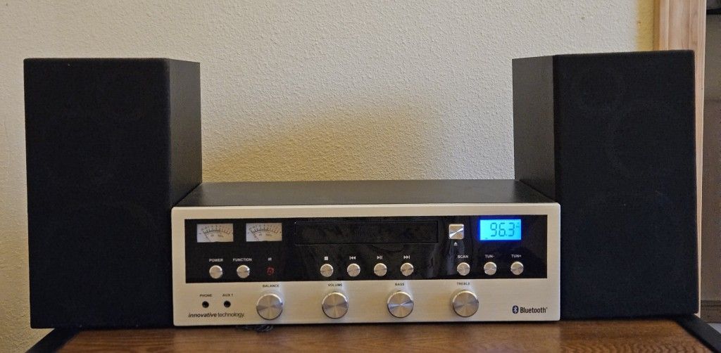 Innovative Technology - 50W Audio retro style stereo system