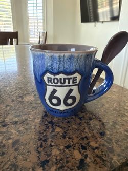 Route 66 Mug (with tea spoon)
