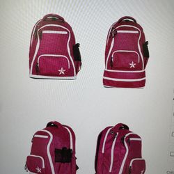 In Fuchsia Rebel baby Dream Bag With White Zipper And Reble Logo