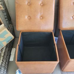 3 Sturdy stools- Simple modern sofa bench Leather stool living

