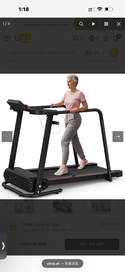 Walking Treadmill for Seniors with Extended Long Handrails for Balance & Safety, Foldable Recovery Fitness Exercise Machine for Home Use, 300 lbs Capa